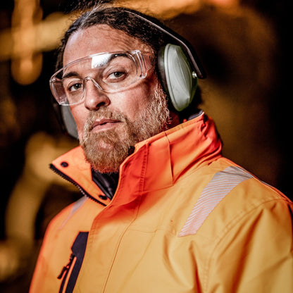 NITRAS VISION PROTECT BASIC, temppelilasit, läpinäkyvät, EN 166 muovi | Pakkaus (12 kpl)