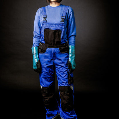 NITRAS MOTION TEX PLUS, Dungarees, kuninkaallinen sininen / musta