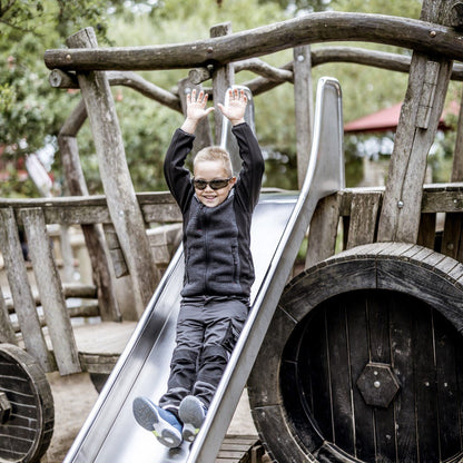 NITRAS MOTION TEX KIDS, neulottu softshell-takki, musta