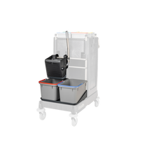 Numatic SRK1S musta - VA yleispuristin, 2 x 17 L ämpäri harmaa, kulho sankoon | Pakkaus (1 kpl)