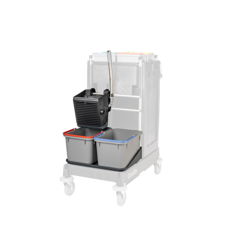 Numatic SRK 1 musta - yleispuristin, jauhemaalattu, 2 x 17 litran ämpäri ja kulho 17 litralle Pakkaus (1 kpl)