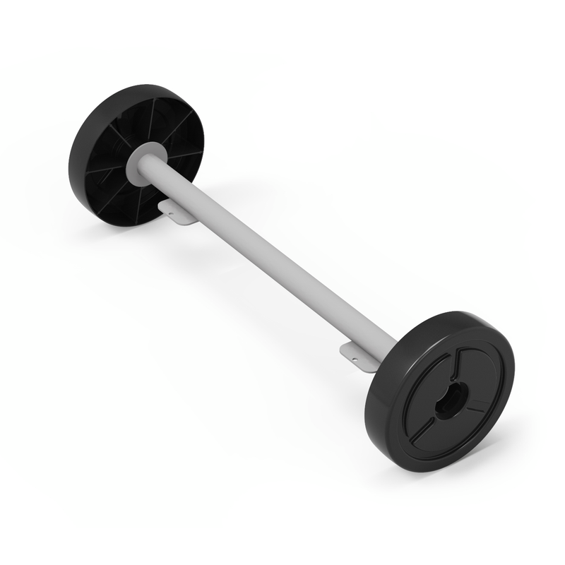 Numatic Suuret takarullat, mukaan lukien akseli (EcoMatic) | Pakkaus (1 kpl)