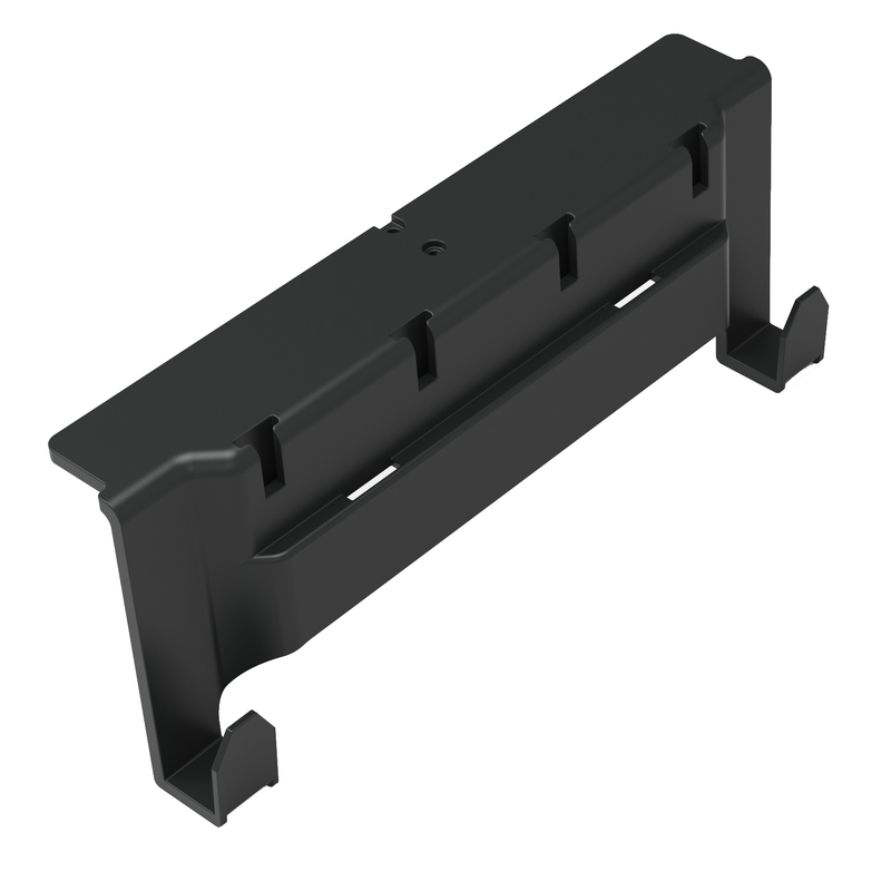 Numatic Toolbar, jossa 2 koukkua ja neljä T-uraa, kahvanpitimien, koukkujen tai T:n kiinnittämiseen | Pakkaus (1 kpl)