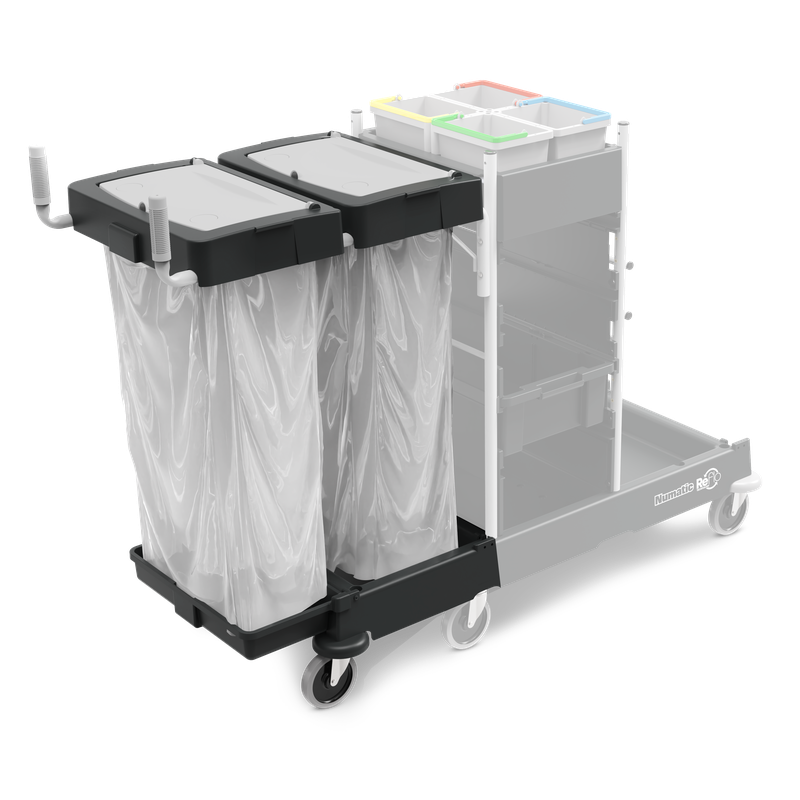 Numatic jäteyksikön laajennussarja 240 litraa SM-4:lle, jauhemaalattu, musta (Reflo) | Pakkaus (1 kpl)