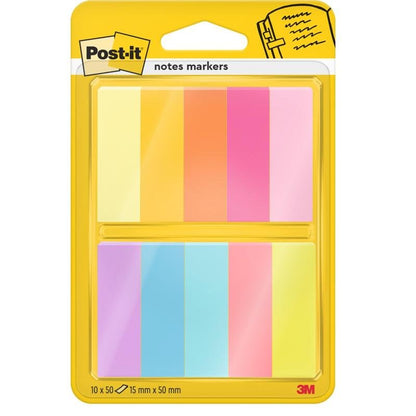 3M Deutschland GmbH:n Post-it® Page Marker sisältää 10 lohkoa, joissa on 50 arkkia eri väreissä (15 mm x 50 mm), ihanteellinen asiakirjojen järjestämiseen. Keltaisessa pakkauksessa, valmistettu 100% PEFC-sertifioidusta materiaalista.