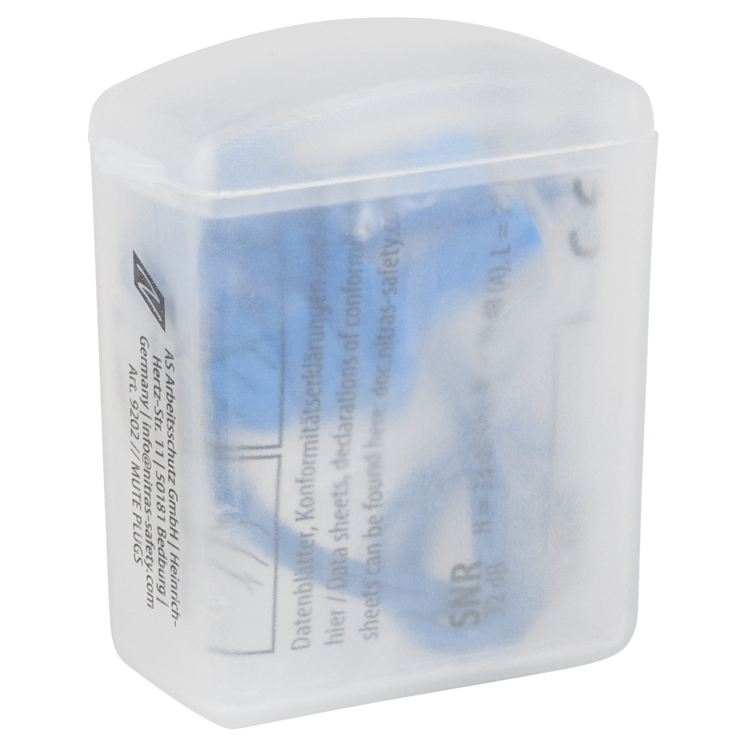 NITRAS MUTE PLUGS, kuulonsuojatulpat, sininen, EN 352-2 metalli | Pakkaus (48 kpl)