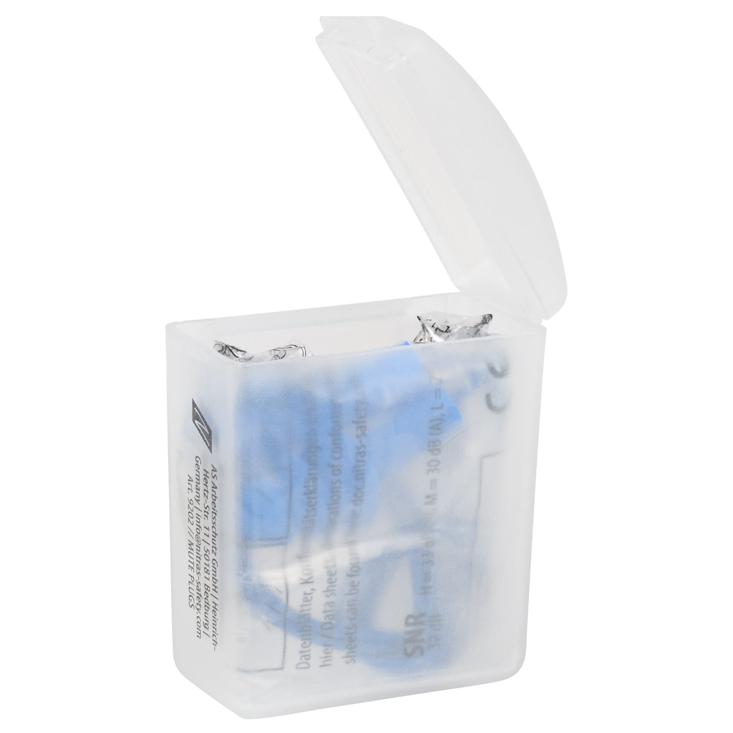 NITRAS MUTE PLUGS, kuulonsuojatulpat, sininen, EN 352-2 metalli | Pakkaus (48 kpl)