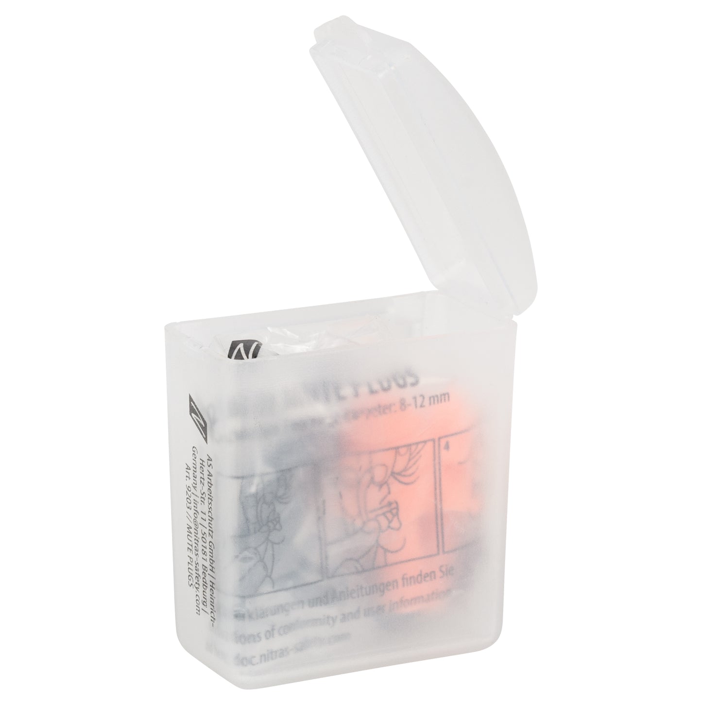 NITRAS MUTE PLUGS, kuulonsuojatulpat, oranssi / musta, EN 352-2 muovi | Pakkaus (48 kpl)