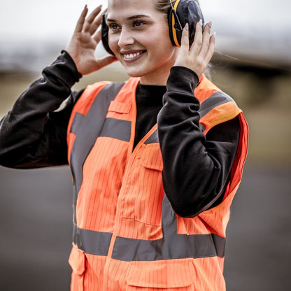 NITRAS MUTE DEFENDER PRO, kuulosuojaimet, musta / keltainen, EN 352-1 muovi | Pakkaus (1 kpl)