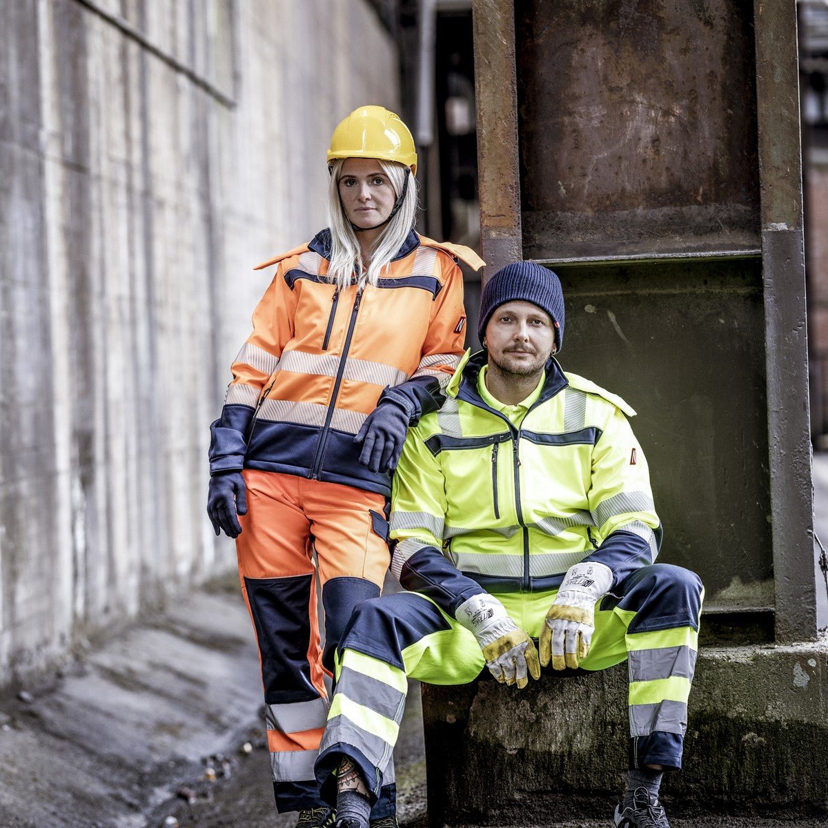 NITRAS MOTION TEX VIZ, erittäin näkyvä softshell-takki