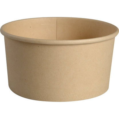 Abena Re-Seller GmbH:n 120 ml jäätelökuppi, kartonki/PE, on sileillä sivuilla, rullatulla reunalla ja PE-pinnoitteella. Yksinkertainen, pyöreä kuppi on kuvattu valkoisella taustalla.