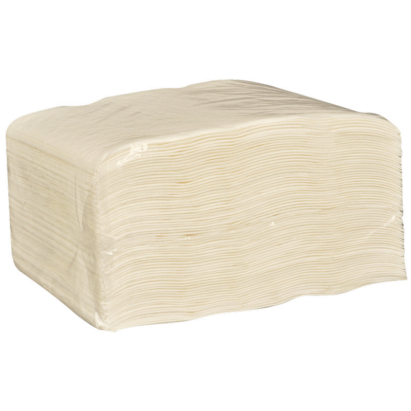 Suuri pakkaus, jossa on 120 valkoista Abena Re-Seller GmbH kertakäyttöpesulappua, 6-kerroksista paperia (19x26 cm), pakattu kirkkaaseen kalvoon - ihanteellinen hoitolaitoksille.