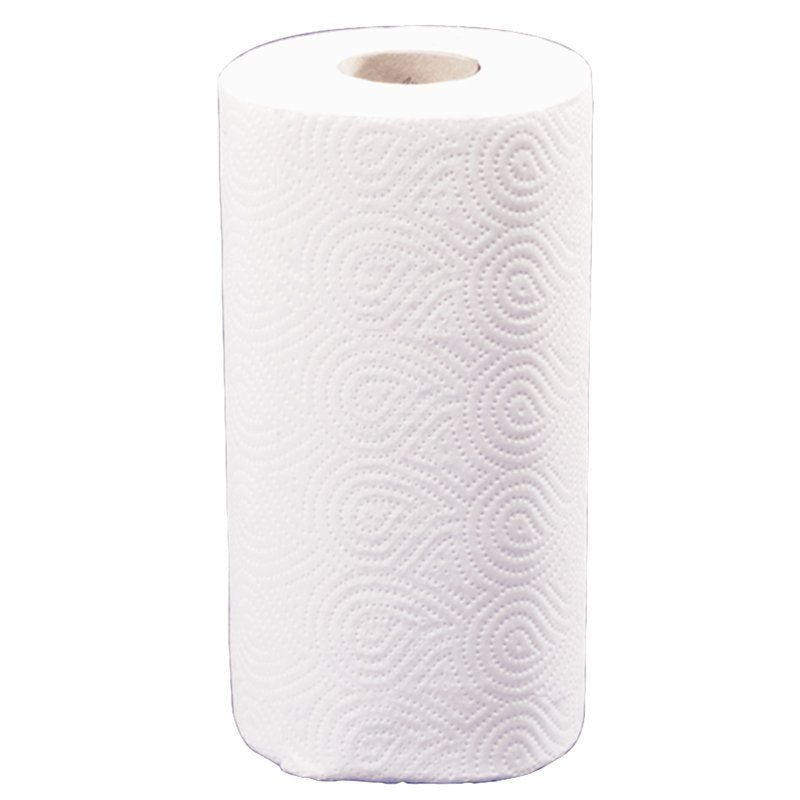 Käyttämätön Abena Re-Seller GmbH:n keittiöpyyhe, 2-kerroksinen, 22,5 cm x 17,85 m valkoisena, seisoo pystyasennossa kohokuvioiduilla kierteillä imukykyiseen käyttöön keittiössäsi. Pakkaus sisältää 4 kappaletta.
