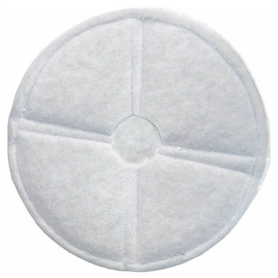 Arcora International GmbH:n Arcora Rundpad Micro-Blue (17''/432 mm) on pyöreä, valkoinen kangasalusta, jossa on keskellä aukko ja tikkaukset neljännesosiin, ihanteellinen tekstiilipohjaisten lattioiden välihuoltoon Bonnet-järjestelmällä. Laatikko sisältää 8 alustaa.