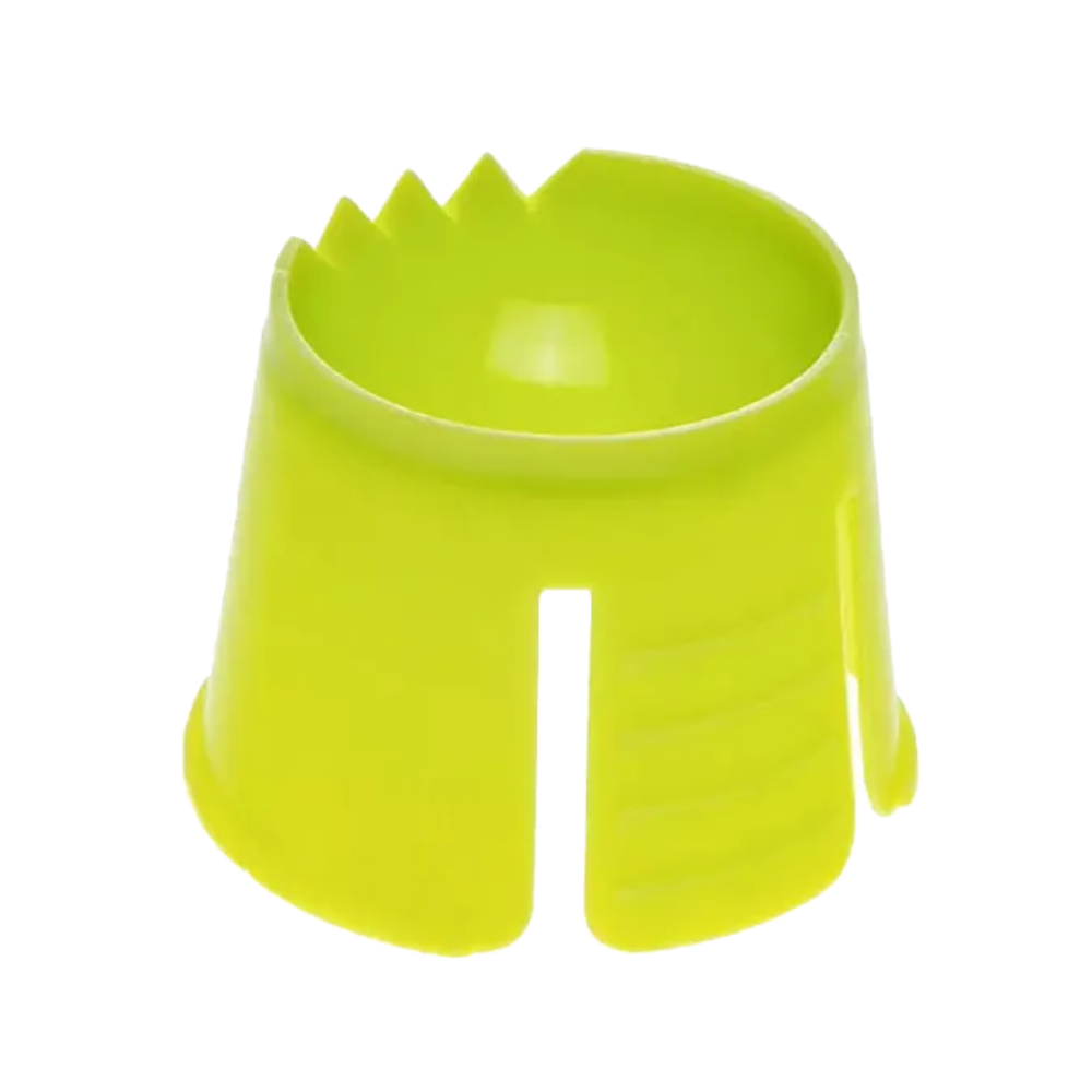 AMPri PP kertakäyttöinen Dappen-astia, joka on suunniteltu kertakäyttöön hammaslääketieteellisten materiaalien sekoittamiseen ja mittaamiseen, on vaaleanvihreä sylinterimäinen polypropeenityökalu, jossa on avoin aukko yhdellä puolella ja sahalaitaiset lovet yläreunassa. Se on peräisin AMPri Handelsgesellschaft mbH:stä.