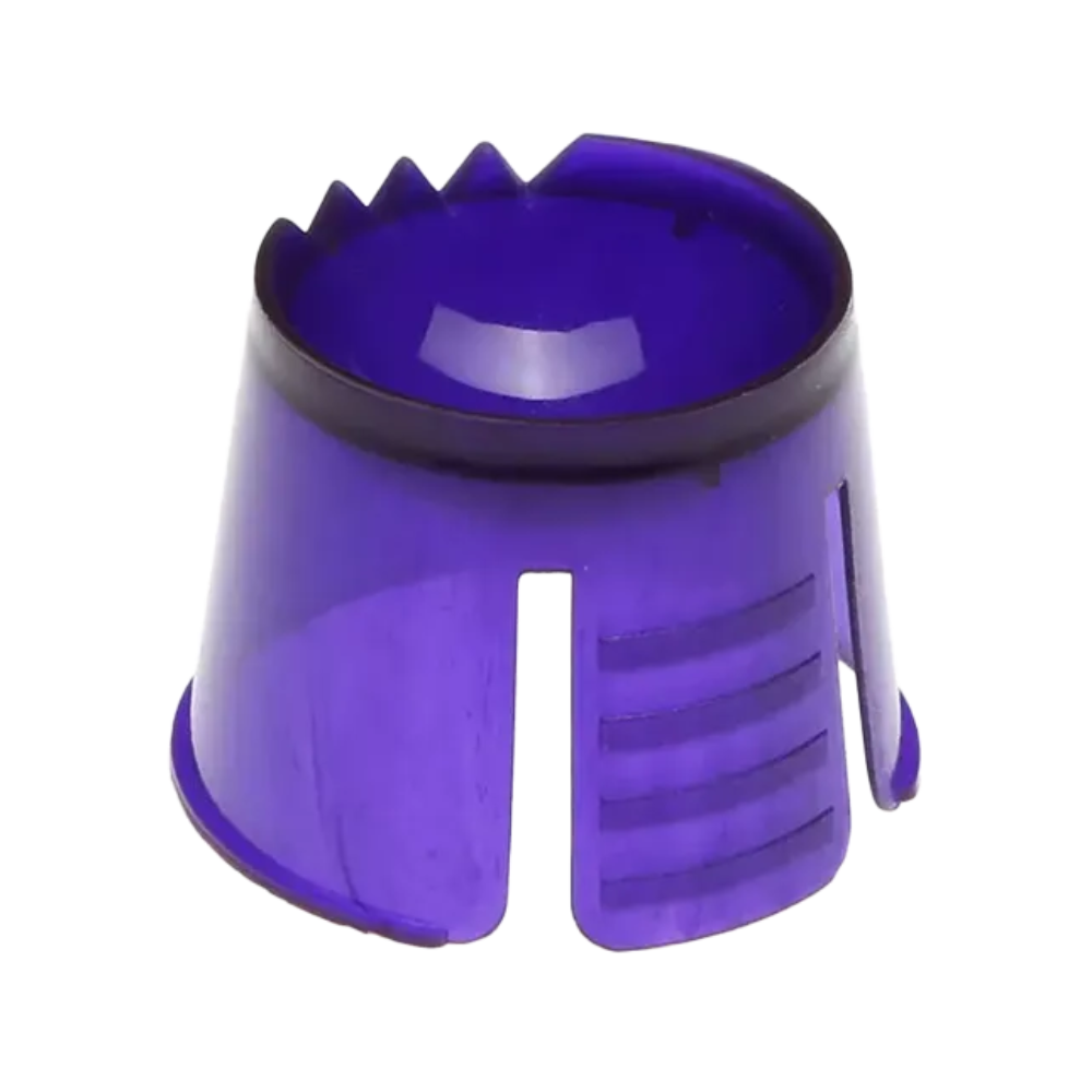 Sylinterimäinen sininen lisäosa polypropeenista, jossa on lovetut reunat, on tarkoitettu käytettäväksi osana hammaslääketieteellisiä materiaaleja. Se on yhdeltä puolelta auki ja todennäköisesti tarkoitettu annostelu- tai sekoitustarkoituksiin. Myydään tuotenimellä "AMPri PP kertakäyttöinen Dappen-astia hammaslääketieteellisten materiaalien annosteluun ja sekoittamiseen 1000 kpl" AMPri Handelsgesellschaft mbH:n kautta.