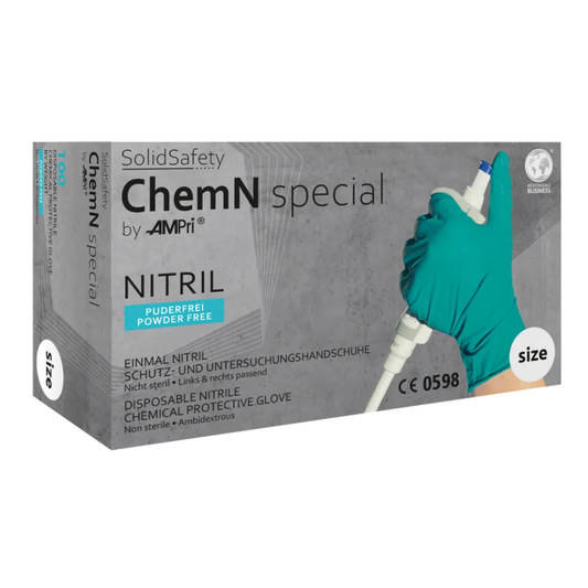 Ampri SolidSafety Chemn Special Nitriil Chemical Protection Hardves S - XXL