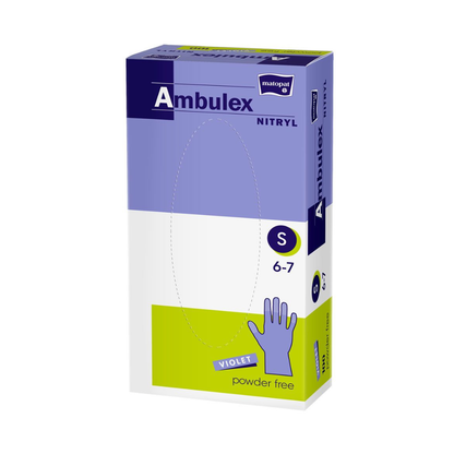 Ambulex nitriilikäsineet violetti puuteriamaton