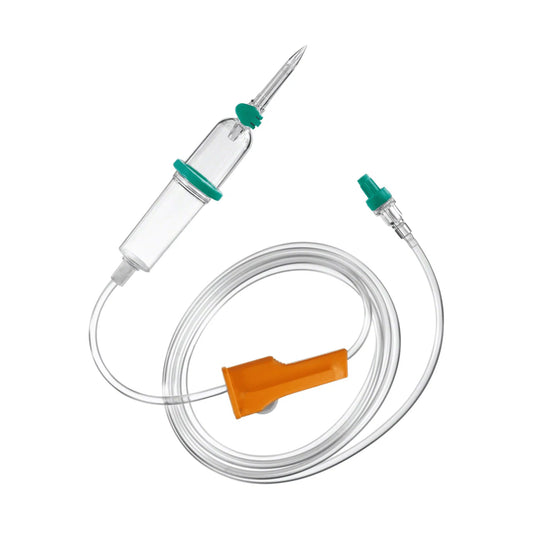 Se B. Braun Intrafix® SafeSet -infuusiosetti valmistajalta B. Braun Deutschland GmbH & Co. KG on laskimonsisäinen (IV) annostelusetti, joka sisältää läpinäkyvän tippakammion, neulan ja pitkän, joustavan letkun, jossa on oranssi rullapidike tarkkaa virtauksen säätöä varten. Settiin kuuluu lisäksi AirStop-suodatinmembraani ja vihreä liitäntäportti, joka soveltuu sekä paine- että painovoimainfuusioihin.