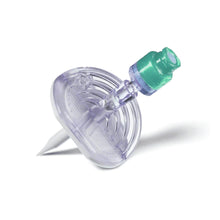 B. Braun Mini-Spike® 2 - 1 kappaletta B. Braun Deutschland GmbH & Co. KG:ltä on steriili ruiskusuodatin, jossa on läpikuultava runko ja vihreä kärki, mukaan lukien litteä, pyöreä kalvo ja terävä suutin tehokkaaseen nesteen suodatukseen. Kevyt kulma lisää Mini-Spike-muotoilun tarkkuutta ja yhdistää muodon ja toiminnan saumattomasti yksinkertaista valkoista taustaa vasten.