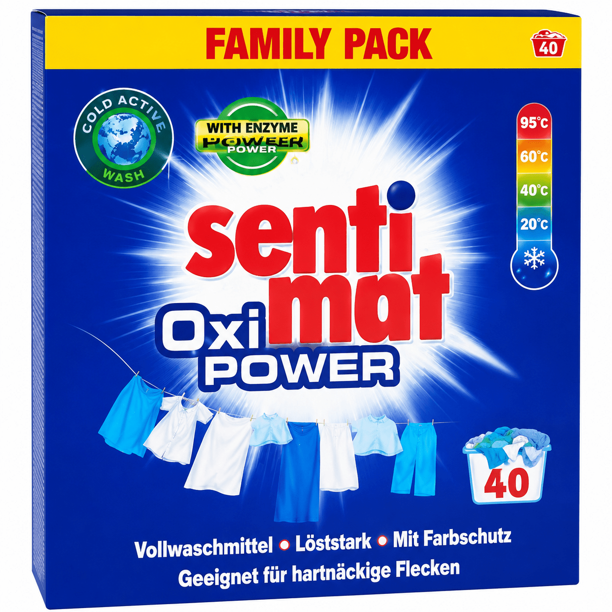 Sentimat Oxi Power 3,3 kg | Pakkaus (3300 g)