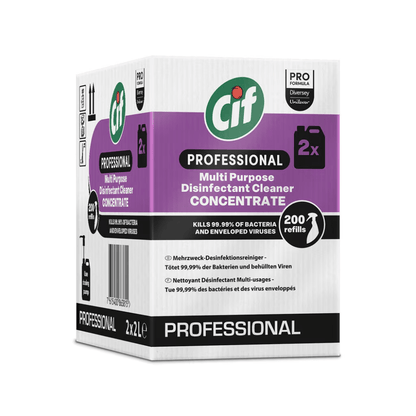 Cif Professional tiivistetty monikäyttöinen desinfiointiaine | Kanisteri (2 l)