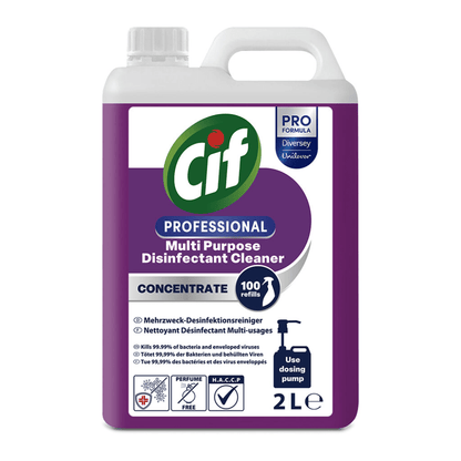 Cif Professional tiivistetty monikäyttöinen desinfiointiaine | Kanisteri (2 l)