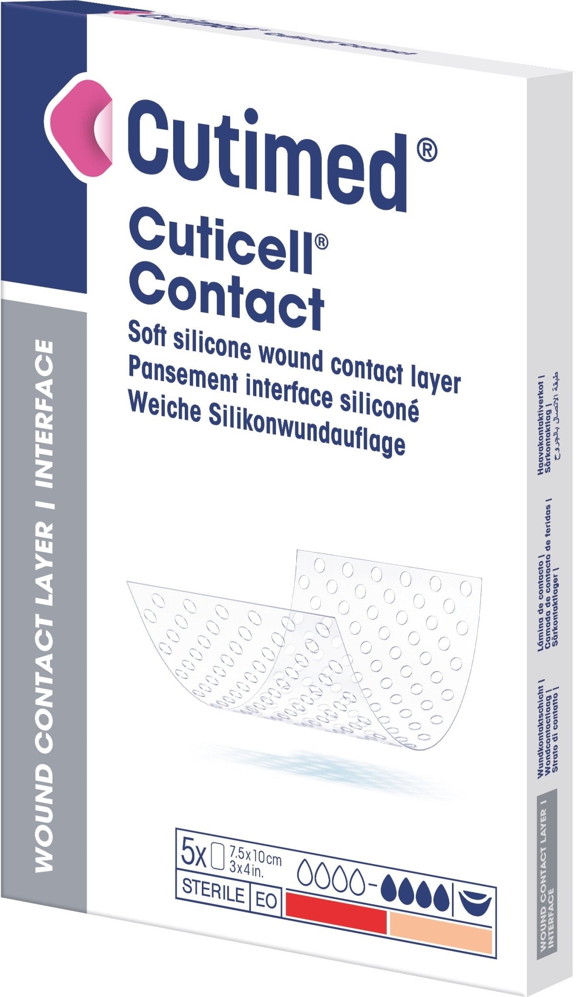 Cutimed® Cuticell® Kontakti 10 x 18 cm 5 kpl | Pakkaus (5 kpl)