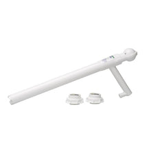 Diverseyn pumppu 5L ja 20L kanistereille, ihanteellinen uudelleentäyttöön, sisältää pitkän sylinterin, kulmikkaan sivuosan ja kaksi sopivaa pyöreää liitintä - kaikki näytetty valkoisella taustalla. Pakkaus: 1 kappale.