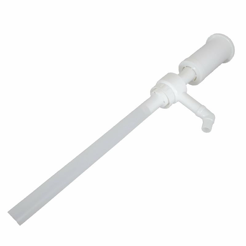 Diversey Deutschland GmbH & Co. OHG:n 5 litran kanisterin käsipumppu annostelee 100 ml kerrallaan, siinä on pitkä putki ja kulmikas ulostulo - ihanteellinen pienempiin astioihin siirtämiseen. Pakkaus sisältää 1 kappaleen.