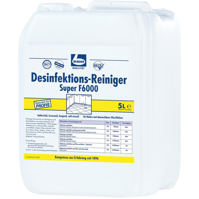 Dr. Becher Desinfiointipuhdistusaine Super F6000
