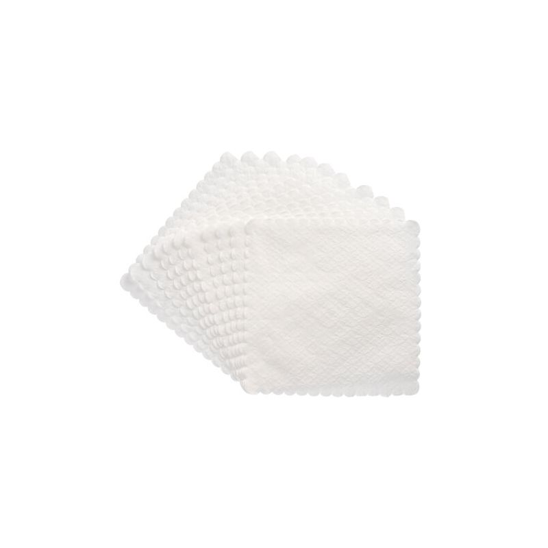 PAPSTAR Jälkiruokaliinat 15x15 cm, valkoinen - 2000 kappaletta foliopakkauksessa, ihanteellinen jälkiruokiin ja ravintola-alalle. Korkealaatuinen PAPSTAR GmbH:lta - tyylikäs, rakenteellinen alusta jokaiseen tilaisuuteen.