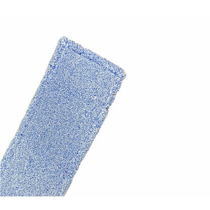 Lähikuva Arcora Flachpressmopp Micro Blue 2.0 Db-Fc:stä erityisellä polyesteritaskulla (75 kappaletta, Arcora International GmbH) valkoisella taustalla - ihanteellinen tehokkaaseen lattianpuhdistukseen.