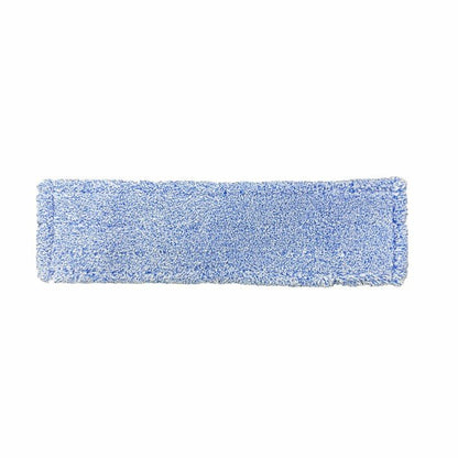 Arcora Flachpressmopp Micro Blue 2.0 Db-Fc erityisellä polyesteritaskulla on suorakulmainen, sininen mikrokuitutyyny Arcora International GmbH:lta, täydellinen tehokkaaseen lattianpuhdistukseen. Kuvattu valkoisella taustalla. Laatikko, jossa 75 kappaletta.