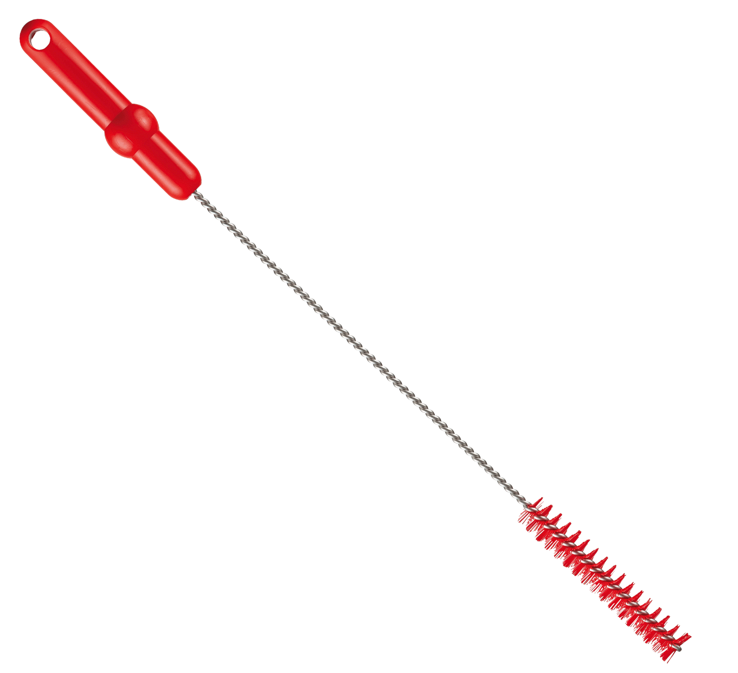 Die Haug Bürsten KG putkiharja V2A ruostumattomalla teräslangalla ja punaisilla PP/PBT-kovaharjaksilla, 500 x ø20 mm, soveltuu erinomaisesti ammattimaiseen putkien puhdistukseen ja on saatavilla eri väreissä.