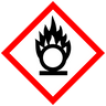 Flamme über einem Kreis