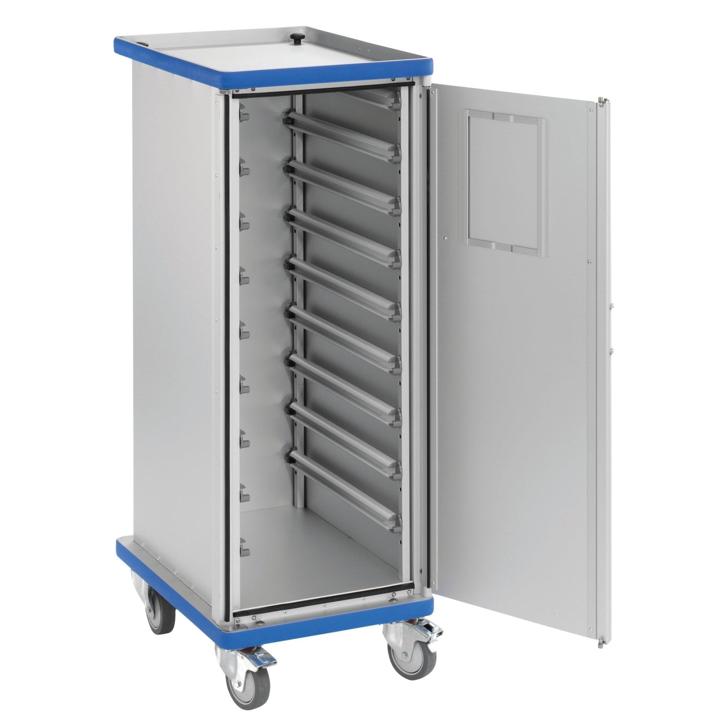 Novocalin suljetussa moduulivaunussa on kaksi salpalukollista ovea, kestävä eloksoidusta alumiinista valmistettu rakenne ja se on ihanteellinen turvalliseen ja tehokkaaseen varastointiin tai kuljetukseen.