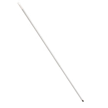 Ein weißer, zylindrischer TELESKOPSTIEL STAHLROHR (ø 25/21mm, ausziehbar bis 2000mm) von Haug Bürsten KG ist auf einem schlichten weißen Hintergrund fotografiert.