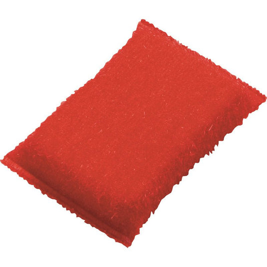 Se Haug Bürsten KG-hiomasponsi, pieni, PP, kova (130x85x30 mm) on punainen, suorakulmainen keittiösieni, jonka pinnassa on kuvioitu hankaava pinta. Valmistettu polypropeenista tehokasta puhdistusta varten. Hieman pyöristetyt reunat; käyttämätön; myyntikortilla.