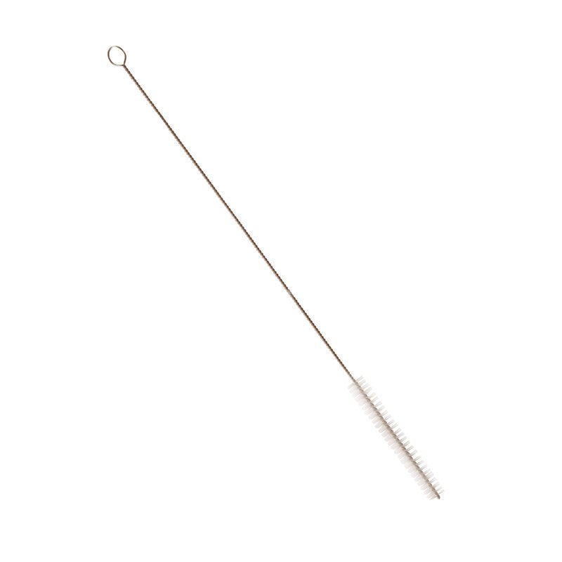 Die Haug Bürsten KG SCHLAUCHBÜRSTE,NYL.6.0 TRANSP sisältää jäykät 0,20 mm nailonharjakset, kierretyn metallikahvan silmukalla ja sen mitat ovat 340 x Ø12 mm - täydellinen letkujen puhdistukseen.