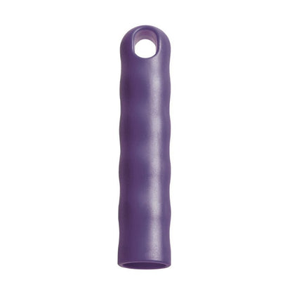 Haug Bürsten KG:n RIPUSTUSKAPPA sopii kaikille 22 mm:n Ø kahvoille, sen mitat ovat 125x⌀24mm ja siinä on violetti sylinterimäinen silikonikahva urilla ja yläreiällä ripustamista varten - täydellinen työkalujen säilytykseen.