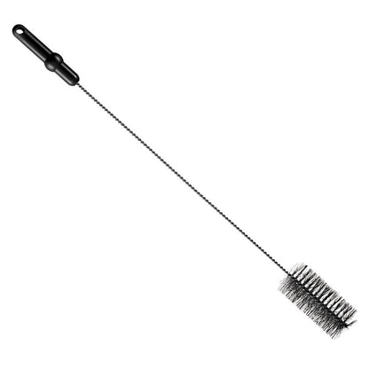 ROHRBÜRSTE, ø 0,50MM MITTEL 700Xø 60MM Haug Bürsten KG:ltä on musta muovikahva ja jäykät harjakset, ihanteellinen pullojen tai putkien puhdistamiseen. Sylinterimäinen harjaspää, jonka halkaisija on 50 mm, puhdistaa vaivattomasti ahtaat tilat.