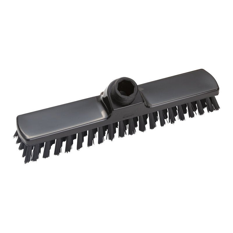 WISCHER ø 0,50 mm kova (280x50x26 mm) Haug Bürsten KG:lta on musta harjaspää, jossa on jäykät harjakset ja keskellä oleva varren liitäntä, ihanteellinen koviin puhdistustehtäviin.