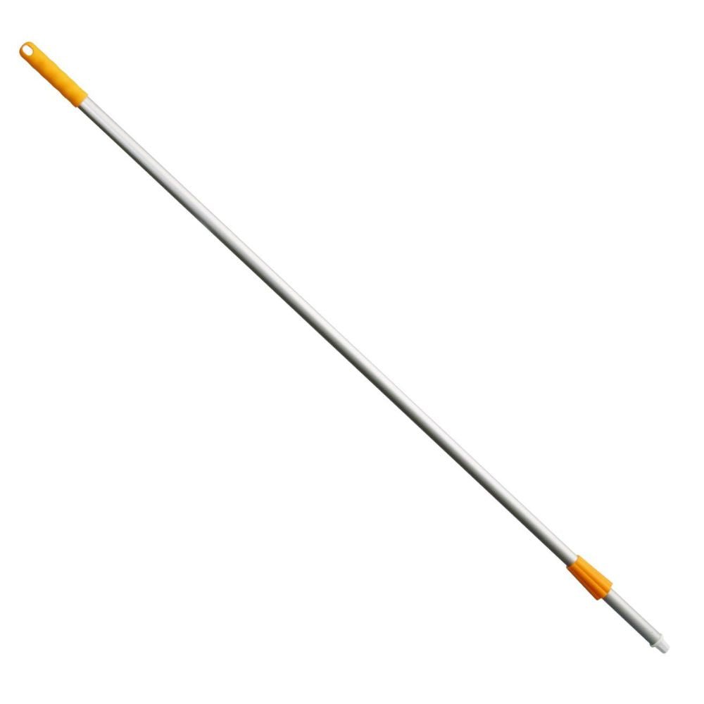 Haug Alustiel 1450 mm ø 25MM Haug Bürsten KG:ltä on kevyt, ergonominen hopeinen harjavarsi eloksoidusta alumiiniputkesta, keltaisella muovikahvalla ja monipuolisella kiinnityspinnalla, joka täyttää HACCP-standardit turvallisuuden ja hygienian osalta.