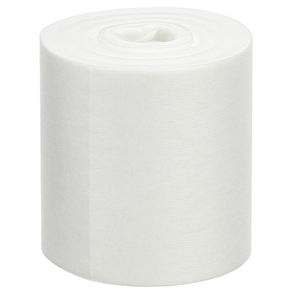 Yksi Kimberly-Clark GmbH:n WypAll® Wettask™ -pyyherulla seisoo pystyasennossa valkoista taustaa vasten ja sisältää 6 täyttöpakkausta x 90 arkkia per laatikko, ihanteellinen kaikkiin puhdistustehtäviin.