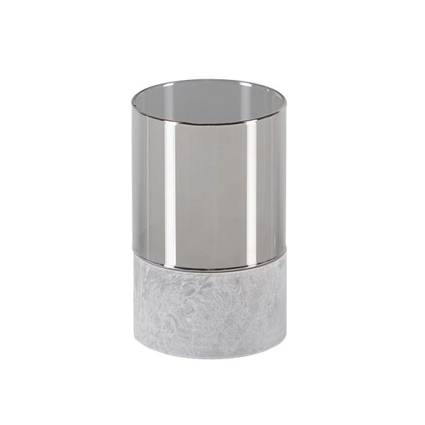 Papstar Securit® LED-kynttilä Ø 8 cm harmaa "Gracia"