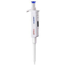 Die Altruan Mikropipette 10-100 µl / 20-200 µl ist eine weiße, verstellbare Laborpipette mit blauem Kolben, digitaler Volumenanzeige, Einwegspitze und wird in einer 200 g Maß Verpackung zur einfachen Handhabung und Lagerung geliefert.