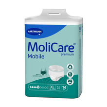 Poistettu tuote: Hartmann MoliCare® Premium Mobile, 5 tippaa, XL | Pakkaus (14 kpl)