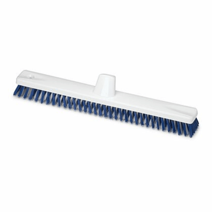 Nölle Profi Brush HACCP -suursiivousharja 45 cm Nölle Profi Brush harja- & sivellintekniikka e.K.:lta on harja, jossa on valkoinen muovirunko ja siniset polyesteri-PBT-harjakset. Se on suorakaiteen muotoinen, ja siinä on keskellä kiinnitysreikä tasaisen harjasten jakautumisen ja tehokkaan puhdistuksen takaamiseksi.