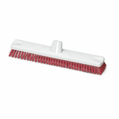 Nölle Profi Brush HACCP -suursiivousharja 45 cm:ssä on leveä, kestävä valkoinen muovijalka ja tiheät punaiset polyesteriharjakset (PBT-harja). Keskiosa on varustettu varren kiinnityksellä, ihanteellinen lattian kuuraukseen ja vastaa HACCP-standardeja.